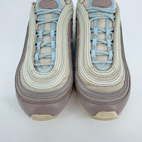 Nike Air Max 97 Womens 8.5 Taupe Blue Neutral 921733-018 Streetwear Sneaker - Picture 4 of 8